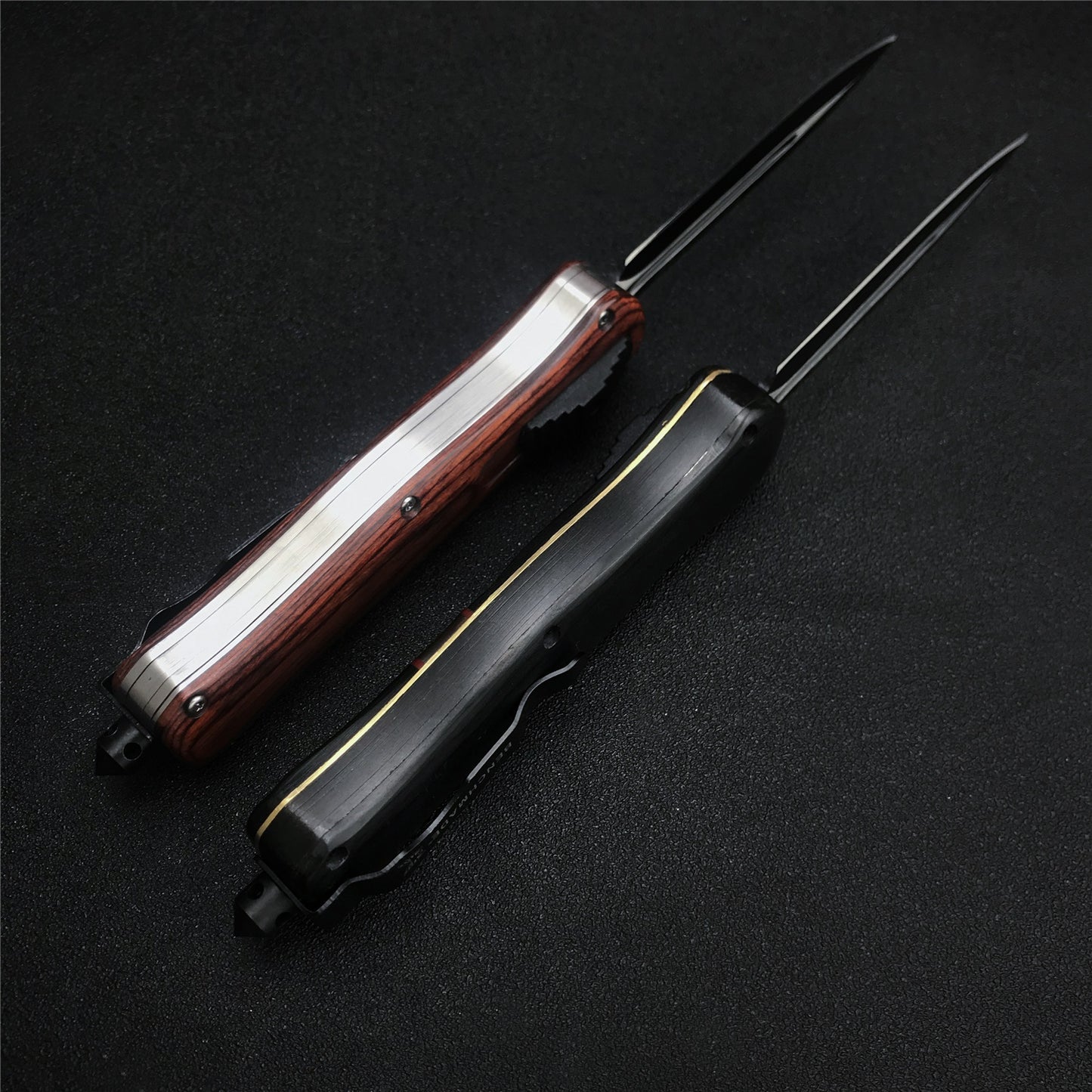 2021 BENCHMADE heretic quick jump spring switch auxiliary straight out dagger automatic OTF knife arrow double blade outdoor camping hunting tactical knife