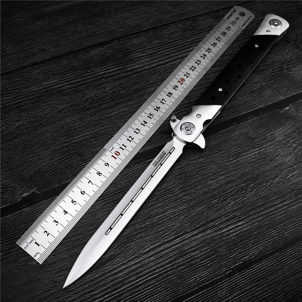 High Hardness Swordfish Folding Knife Assisted Knives Ebony Handle Outdoor Camping Self-defense Knives EDC Multitool