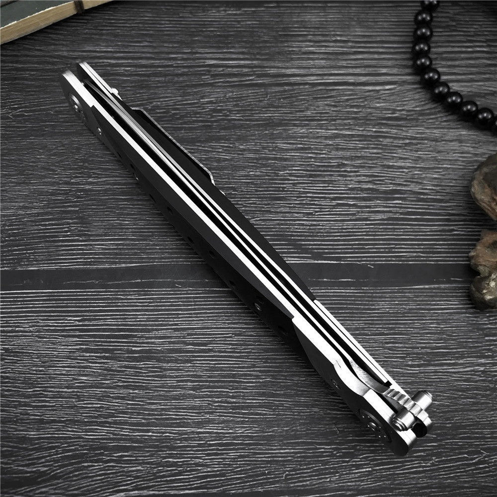 High Hardness Swordfish Folding Knife Assisted Knives Ebony Handle Outdoor Camping Self-defense Knives EDC Multitool
