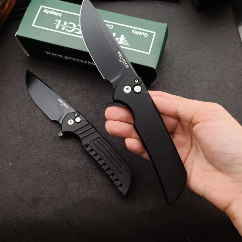 Pro-Tech Spring Assist Automatic knife Portable Survival Dagger Tactical folding pocket knife Hunting&Tactical Knives outdoor camping knife flick knife military knife OTF
