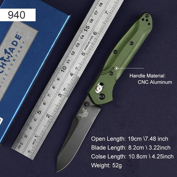 Benchmade 9400 Osborne AUTO Spring Folding Knife 3.4" S30V Blade,6061 T6 Aluminum Alloy Handle Tactical Spring Assisted Knives Camping Hunting Hand Tools