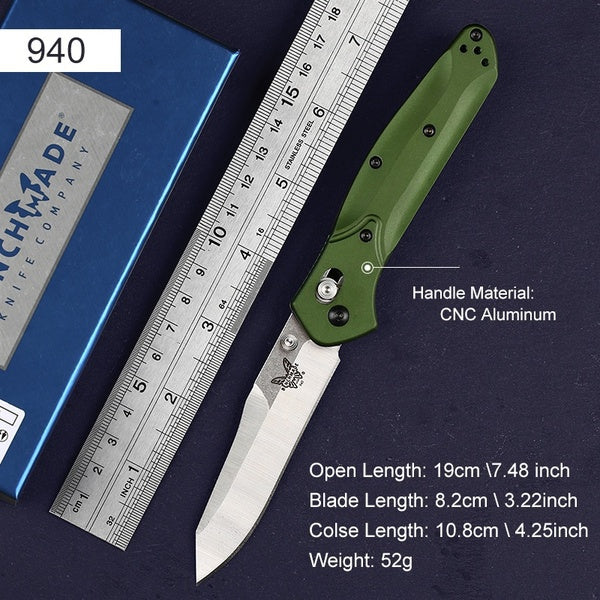 Benchmade 9400 Osborne AUTO Spring Folding Knife 3.4" S30V Blade,6061 T6 Aluminum Alloy Handle Tactical Spring Assisted Knives Camping Hunting Hand Tools