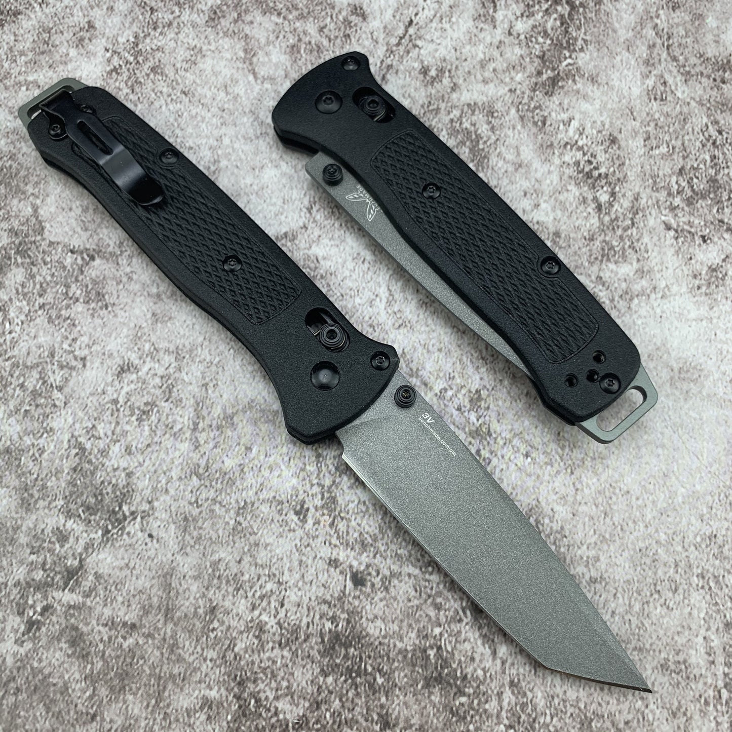 Benchmade - Bailout 537, EDC Tactical Folding Knife, Tanto Blade, Manual Open, Axis Locking Mechanism