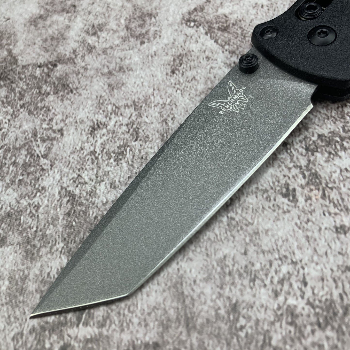 Benchmade - Bailout 537, EDC Tactical Folding Knife, Tanto Blade, Manual Open, Axis Locking Mechanism