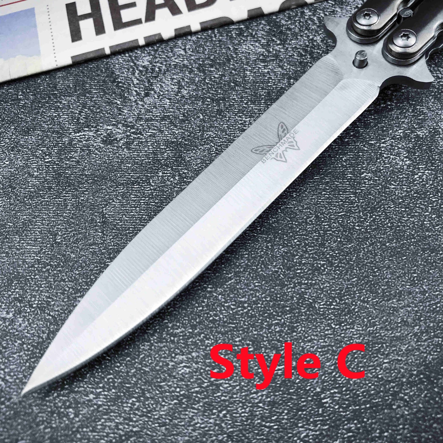 2021 NEW Handmade Sharp Razor Blade Tactical Butterfly Knives Trainer Flipping Balisong Practice Knife Tanto Wood Handle Outdoor Survival Combat Hunting Knife Christmas gift