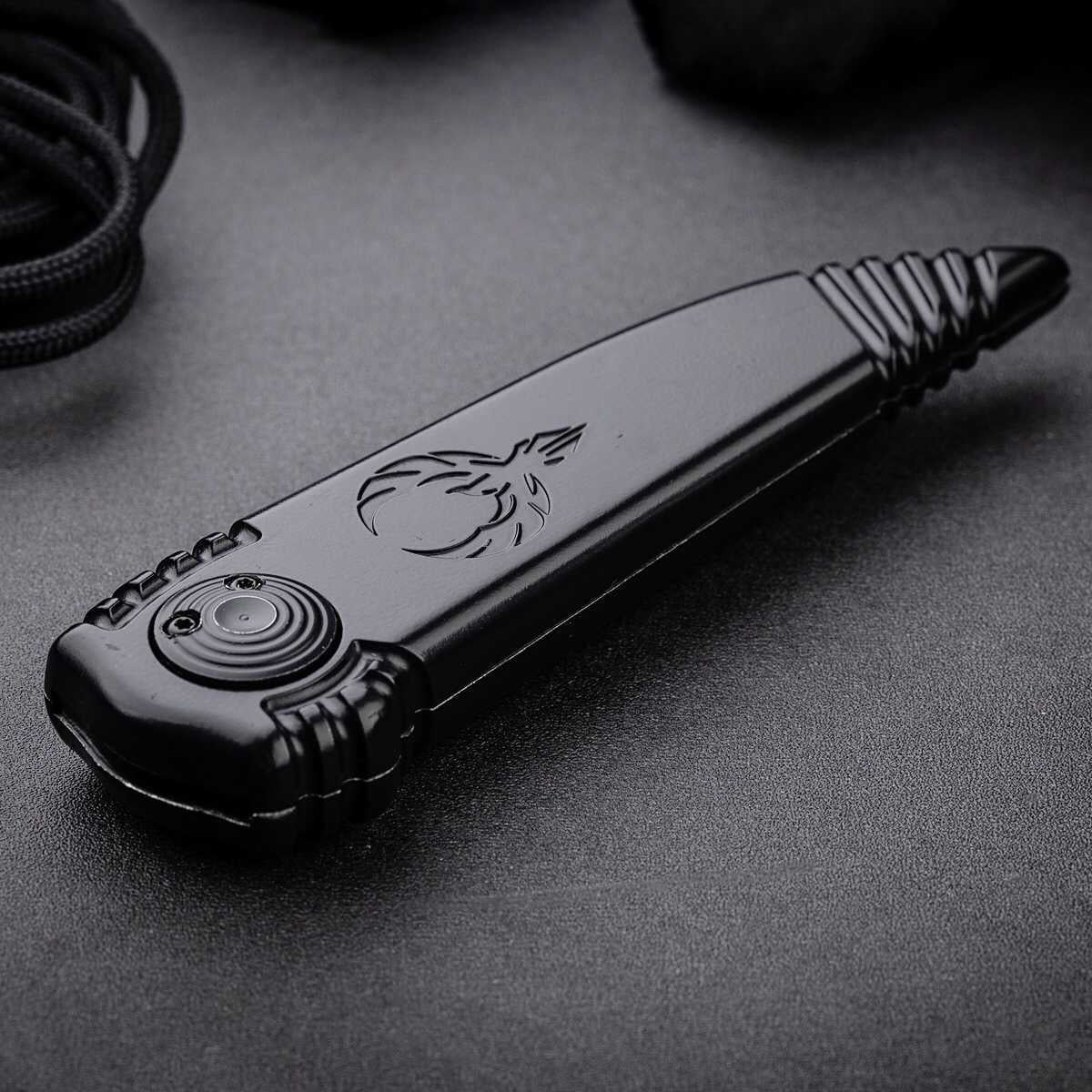 PARAGOD Quick Open Pocket Knife Aluminium Handle Outdoor Hunting Folding Knives Multifuntion Tools Gift box