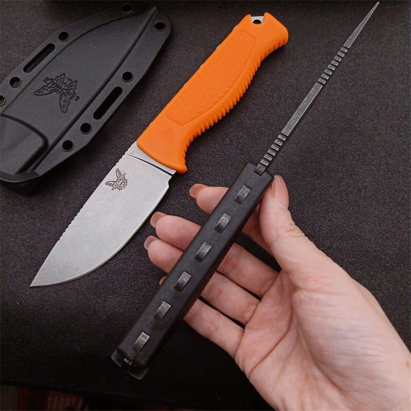 Benchmade 15006 Hunt Steep Country Fixed Blade Knife 3.54" CPM-S30V Outdoor Camping Hunting Pocket EDC Tool Fruit KNIVES Christmas Gift