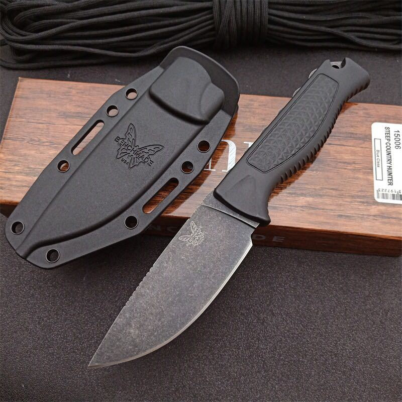 Benchmade 15006 Hunt Steep Country Fixed Blade Knife 3.54" CPM-S30V Outdoor Camping Hunting Pocket EDC Tool Fruit KNIVES Christmas Gift