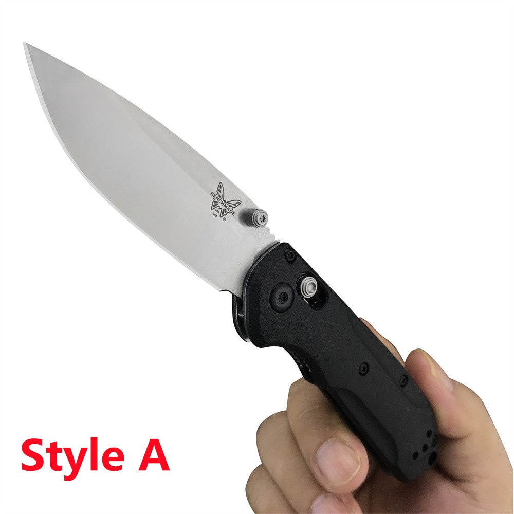 Tactical Pocket Knife Benchmade 565 Limited Edition Rukus Axis Coated Folding Knife- Hunting Camping Knives