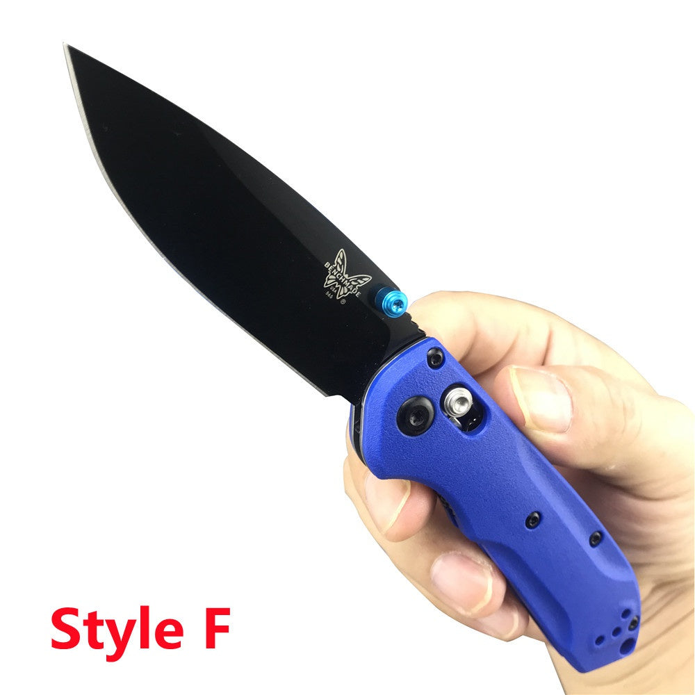 Tactical Pocket Knife Benchmade 565 Limited Edition Rukus Axis Coated Folding Knife- Hunting Camping Knives