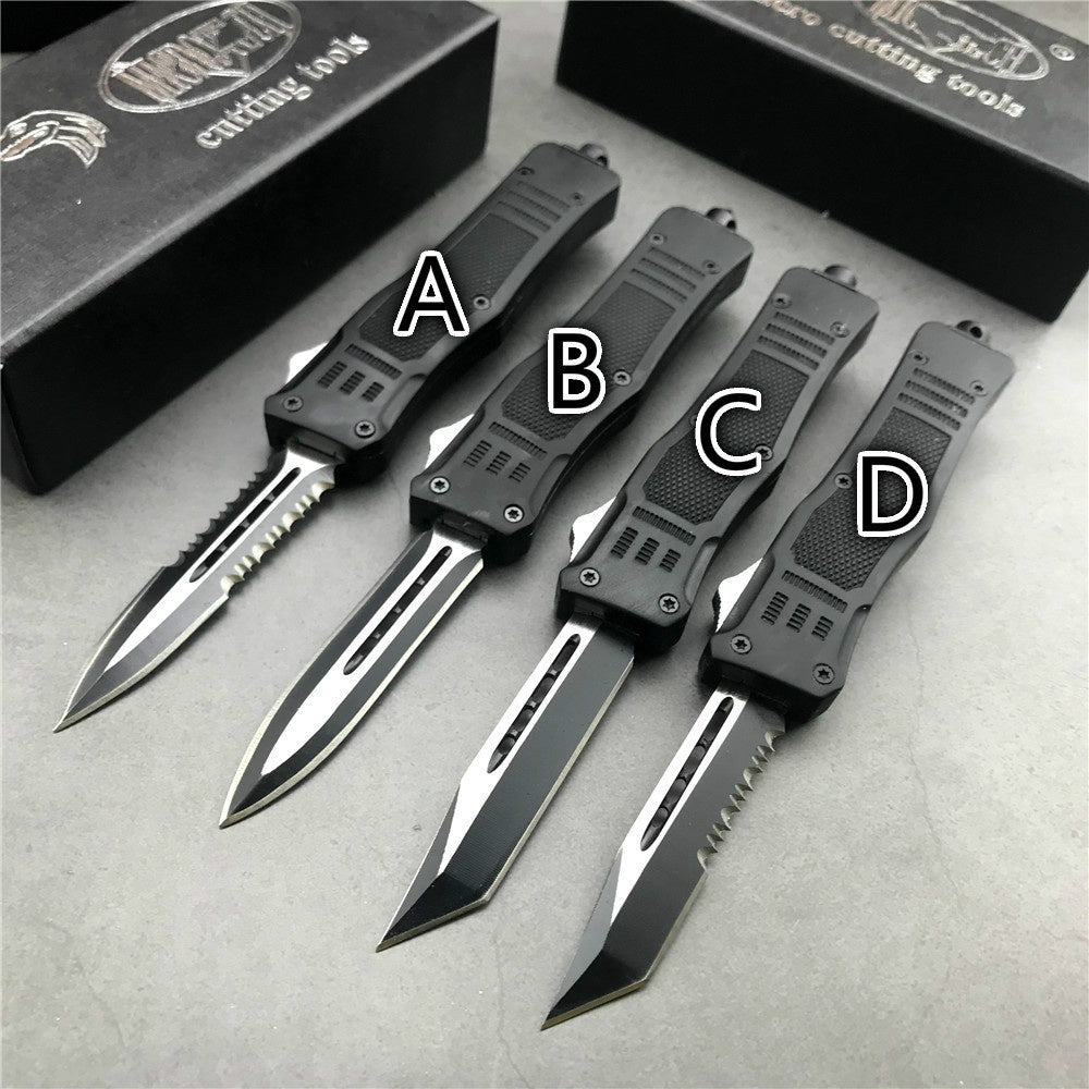 Microtech OUTDOORS OTF Tactical Gear Spring Assist Knife Finger Actuator Tanto Blade Survival EDC Tools Assisted Opening Camping KNIVES Pocket Knives