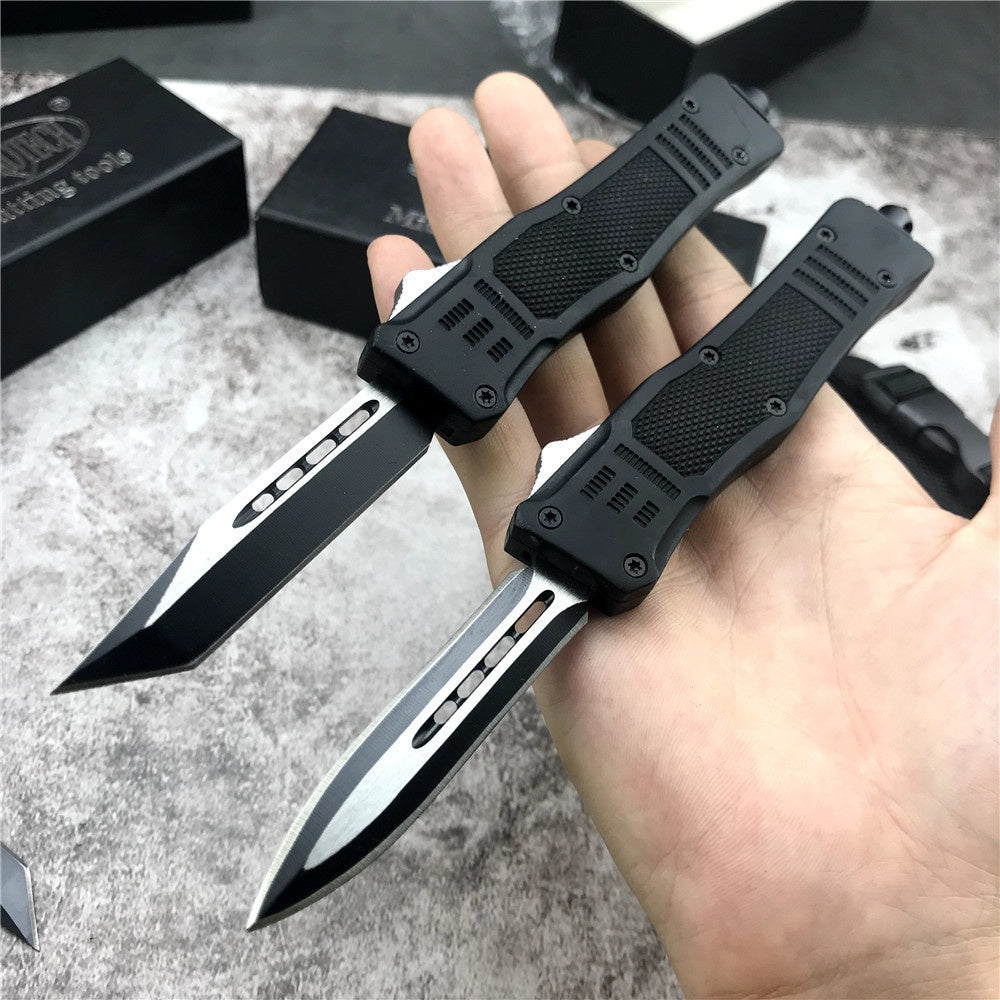 Microtech OUTDOORS OTF Tactical Gear Spring Assist Knife Finger Actuator Tanto Blade Survival EDC Tools Assisted Opening Camping KNIVES Pocket Knives