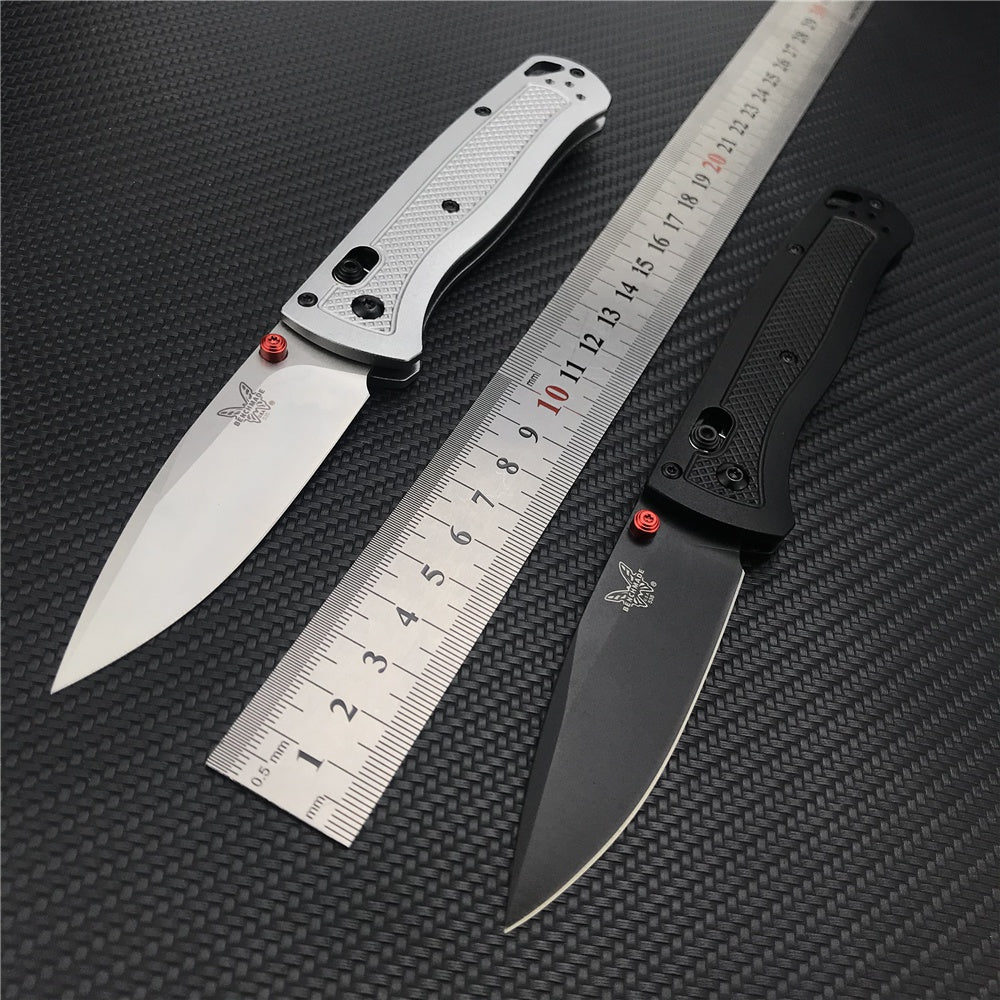 2022 New Benchmade - Bugout 535 EDC Manual Open Folding Knife, CPM-20CV Drop-Point Blade, Plain Edge, Satin Finish,aluminium Handle