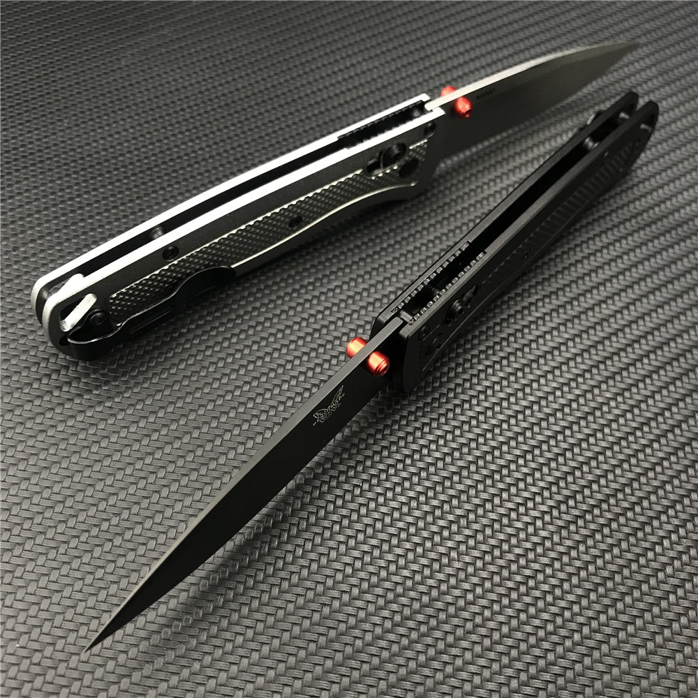 2022 New Benchmade - Bugout 535 EDC Manual Open Folding Knife, CPM-20CV Drop-Point Blade, Plain Edge, Satin Finish,aluminium Handle