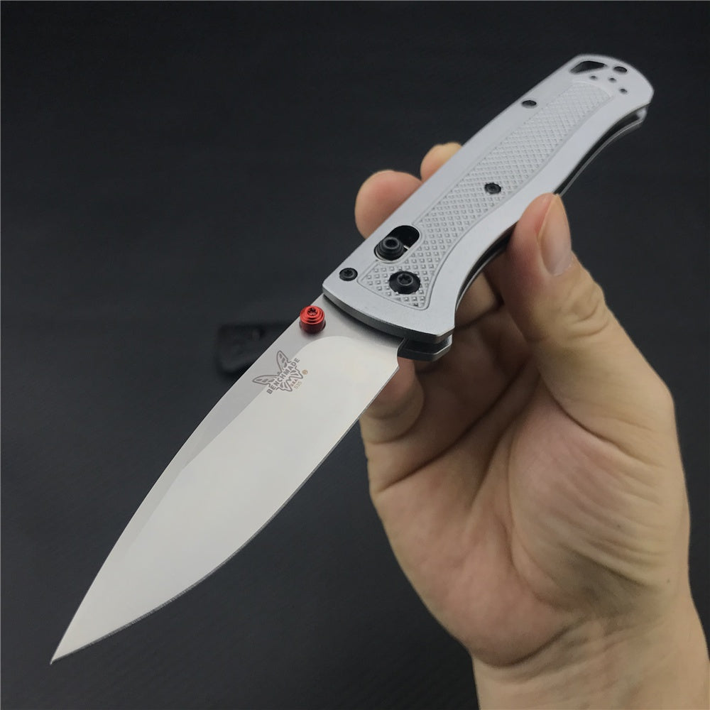 2022 New Benchmade - Bugout 535 EDC Manual Open Folding Knife, CPM-20CV Drop-Point Blade, Plain Edge, Satin Finish,aluminium Handle