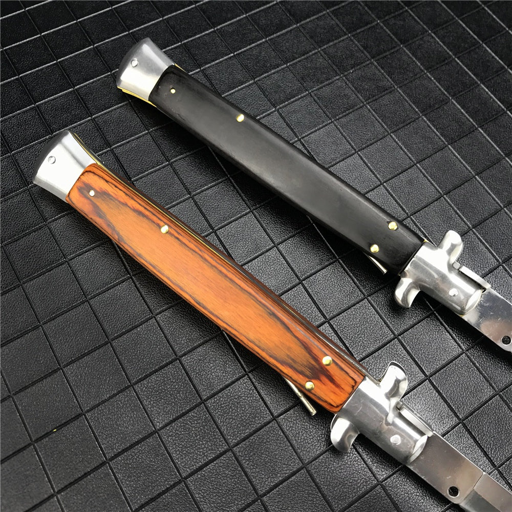 13 inch Classic Stiletto ITALY AKC Folding Otf Knife Spring Assisted Automatic Knives Camping Hunting Outdoor Pocket Knife