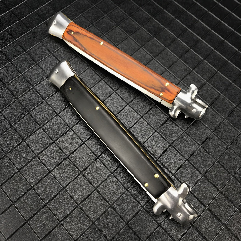 13 inch Classic Stiletto ITALY AKC Folding Otf Knife Spring Assisted Automatic Knives Camping Hunting Outdoor Pocket Knife