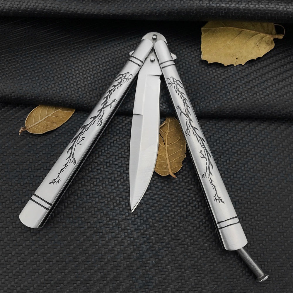 Benchmade Balisong High Hardness Stainless Steel Folding Outdoor Camping Sharp Blade Butterfly Knife