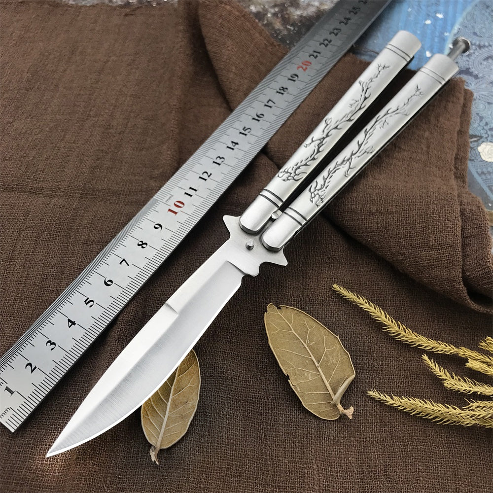 Benchmade Balisong High Hardness Stainless Steel Folding Outdoor Camping Sharp Blade Butterfly Knife