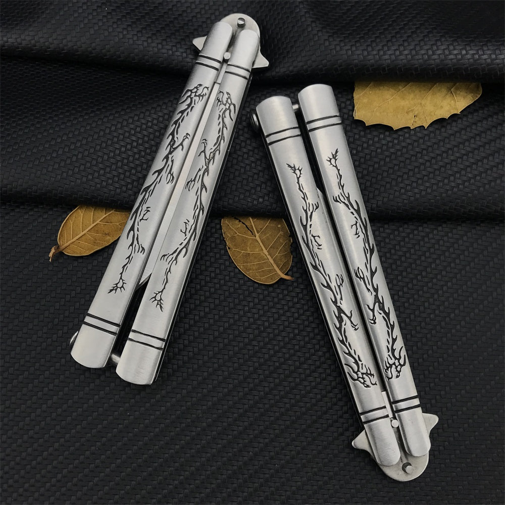 Benchmade Balisong High Hardness Stainless Steel Folding Outdoor Camping Sharp Blade Butterfly Knife