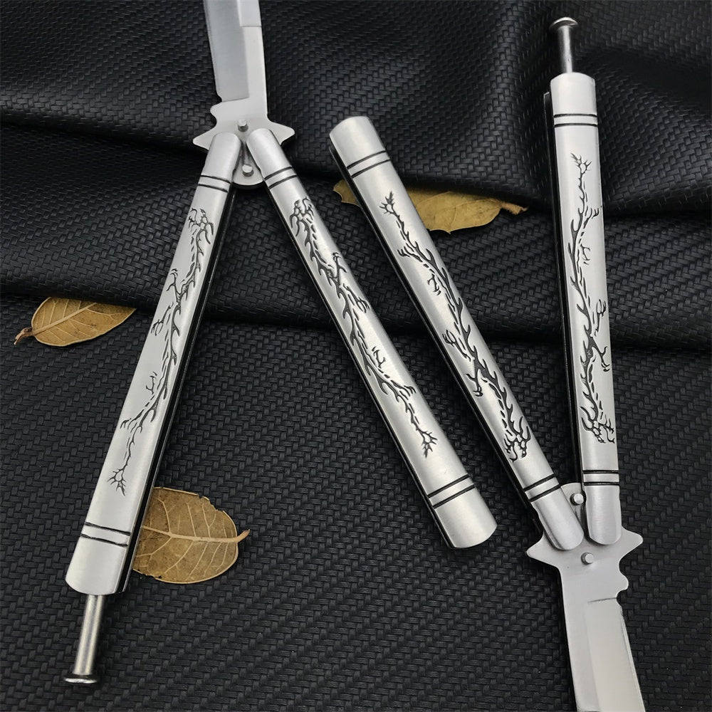 Benchmade Balisong High Hardness Stainless Steel Folding Outdoor Camping Sharp Blade Butterfly Knife