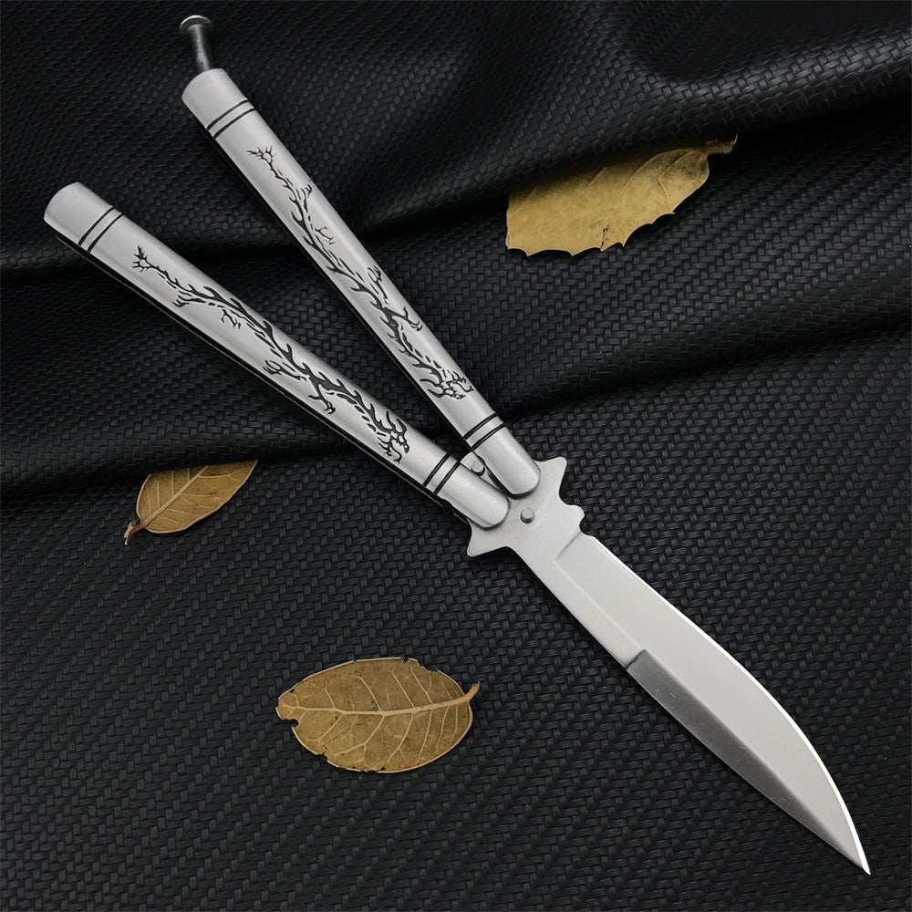 Benchmade Balisong High Hardness Stainless Steel Folding Outdoor Camping Sharp Blade Butterfly Knife