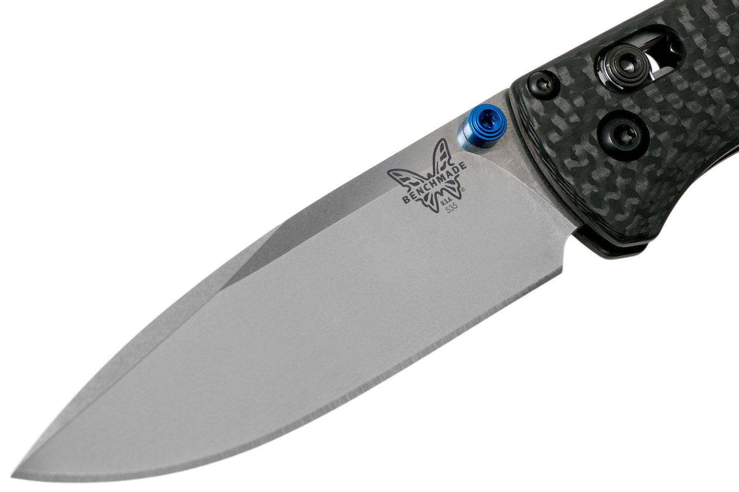 2022 Benchmade Bugout 535-3, 3.24" CPMS90V Plain Blade, Carbon Fiber Handle with Axis Lock Outdoor Pocket Knives