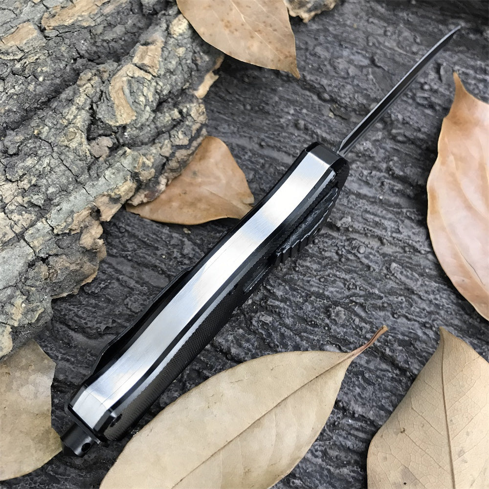 2022 New Benchmade 3300 Dagger POCKET TACTICAL GEAR OTF Finger Actuator AUTO Blade Camping SURVIVAL BLACK EDC HUNTING Tool Collecting Toys