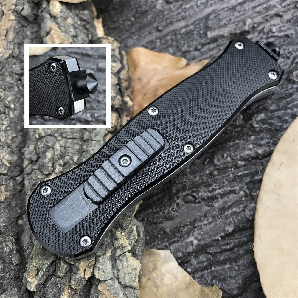 2022 New Benchmade 3300 Dagger POCKET TACTICAL GEAR OTF Finger Actuator AUTO Blade Camping SURVIVAL BLACK EDC HUNTING Tool Collecting Toys