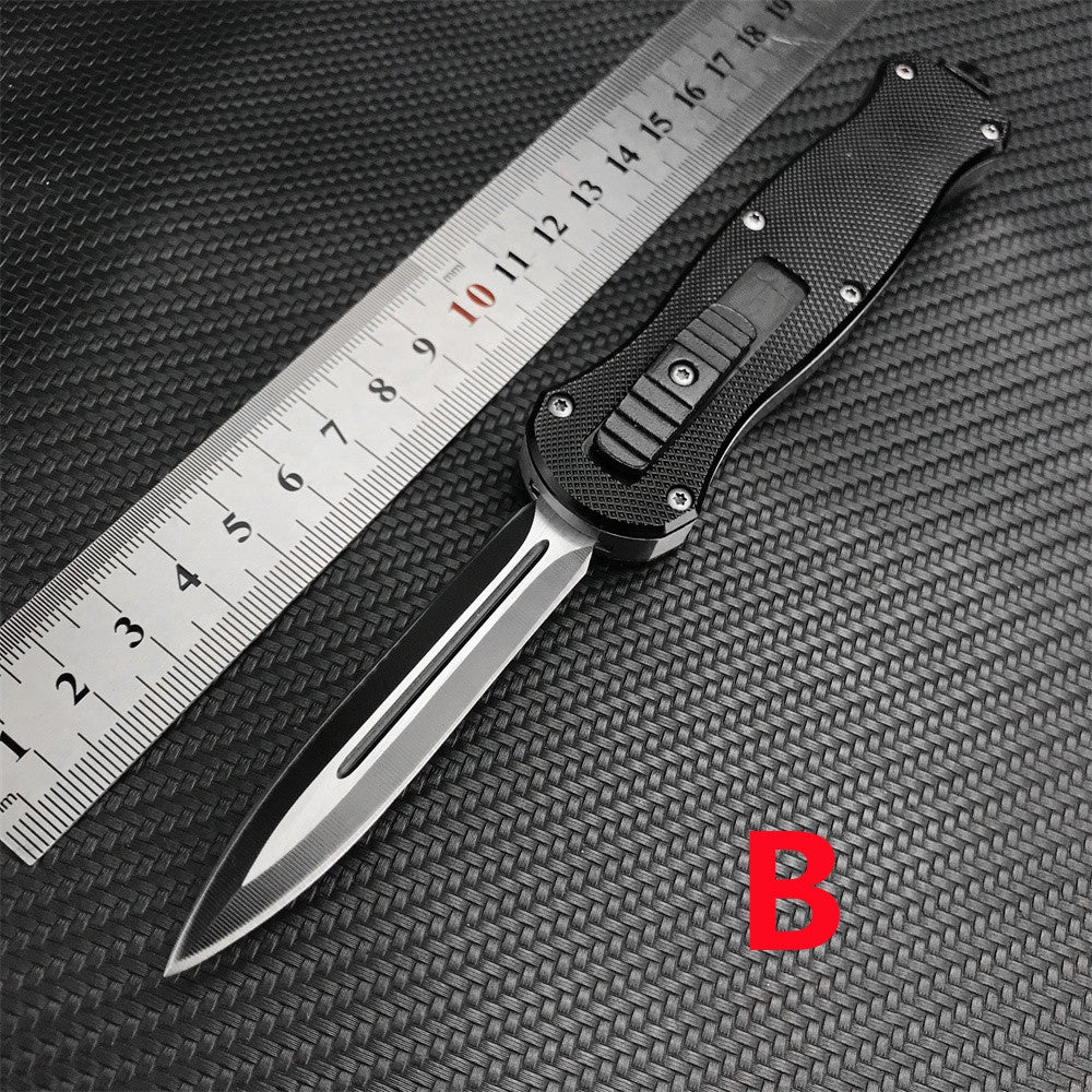 2022 New Benchmade 3300 Dagger POCKET TACTICAL GEAR OTF Finger Actuator AUTO Blade Camping SURVIVAL BLACK EDC HUNTING Tool Collecting Toys