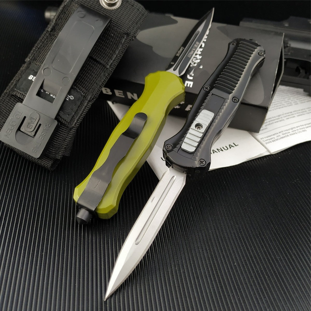 Benchmade Dagger OTF -7.5inches Spring Assisted Tactical Knife Automatic Knives Switchblade Hunting Camping Fising Knives