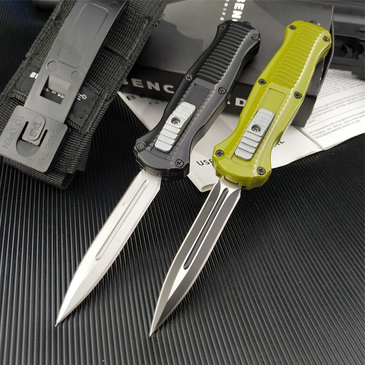 Benchmade Dagger OTF -7.5inches Spring Assisted Tactical Knife Automatic Knives Switchblade Hunting Camping Fising Knives