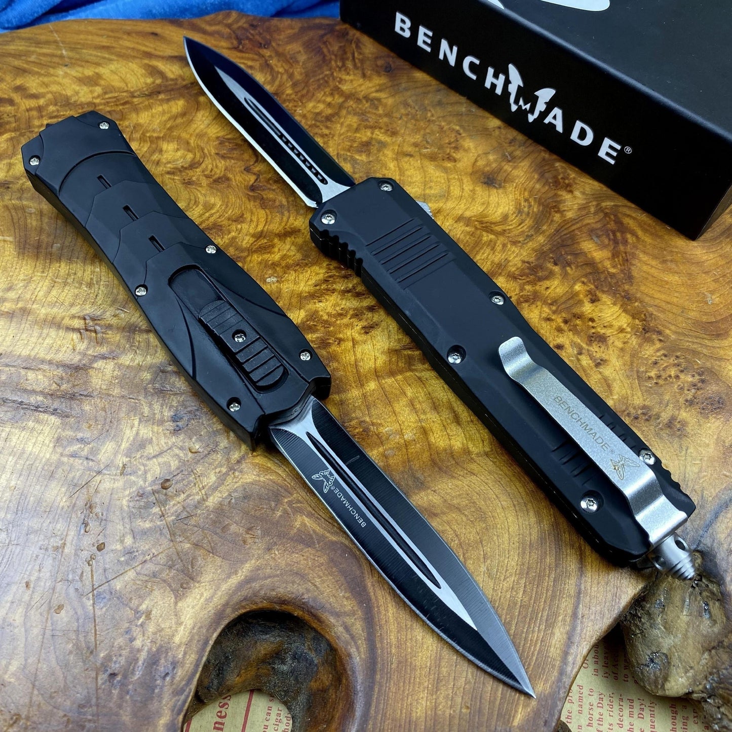 Benchmade C07 Tactical Knives AUTO EDC Spring Assist Knife Fixed 440 Blade Double Edge Survival Camping Hunting Cutting Fast Opening