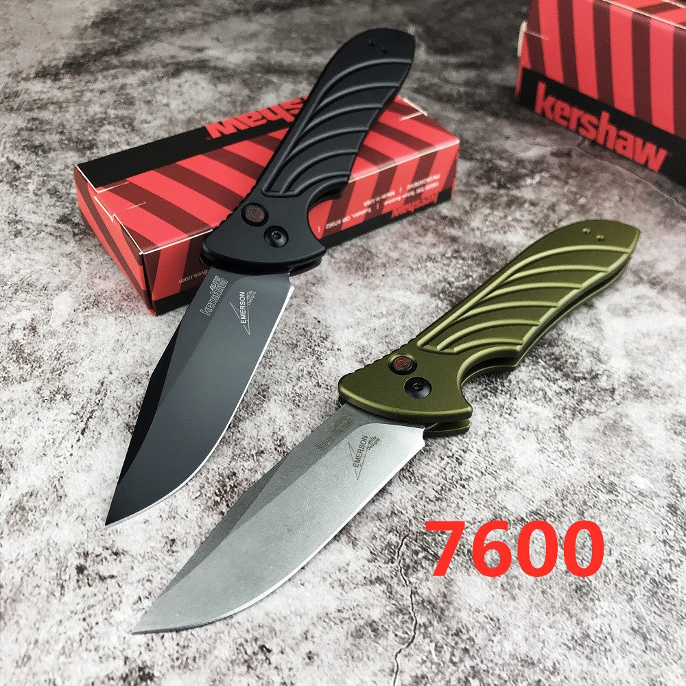 Newest Kershaw 7600 7100 Launch 5 Automatic Side Jump Switchblade Tactical Pocket Folding Knives 3.38" CPM154 Powder Stainless Steel Blade Anodized Aluminum Alloy Handle Red Automatic Button