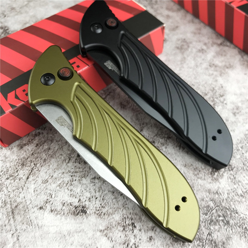 Newest Kershaw 7600 7100 Launch 5 Automatic Side Jump Switchblade Tactical Pocket Folding Knives 3.38" CPM154 Powder Stainless Steel Blade Anodized Aluminum Alloy Handle Red Automatic Button