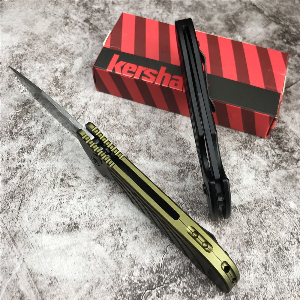 Newest Kershaw 7600 7100 Launch 5 Automatic Side Jump Switchblade Tactical Pocket Folding Knives 3.38" CPM154 Powder Stainless Steel Blade Anodized Aluminum Alloy Handle Red Automatic Button