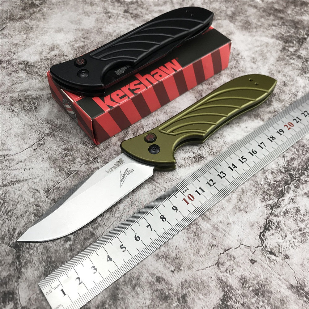 Newest Kershaw 7600 7100 Launch 5 Automatic Side Jump Switchblade Tactical Pocket Folding Knives 3.38" CPM154 Powder Stainless Steel Blade Anodized Aluminum Alloy Handle Red Automatic Button
