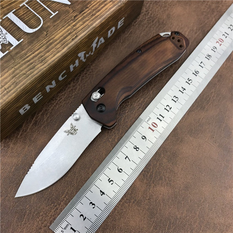 Newset Hot Benchmade 15031-2 Hunt North Fork Folding Knife 2.97" S30V Blade Stabilized Wood Handles Camping Hunting EDC Knife