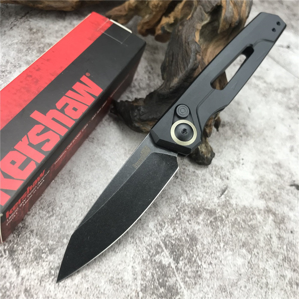 Kershaw Auto 7550 Launch 11 D2 Steel Blade Assisted Opening Pocket Knives Aluminium Alloy Handle Automatic Quick Opening of Tactical Folding Spring Knife