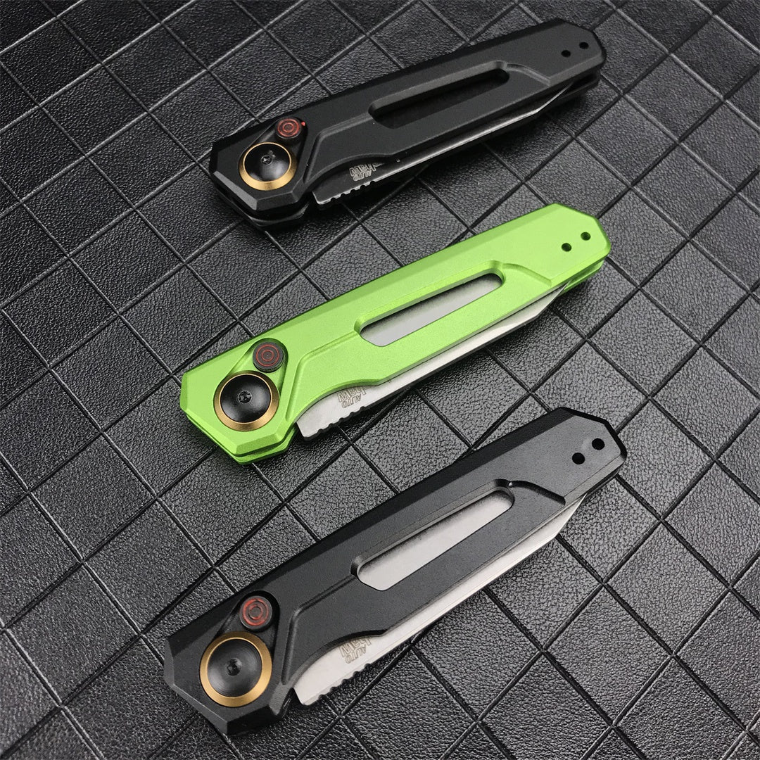 Kershaw Auto 7550 Launch 11 D2 Steel Blade Assisted Opening Pocket Knives Aluminium Alloy Handle Automatic Quick Opening of Tactical Folding Spring Knife