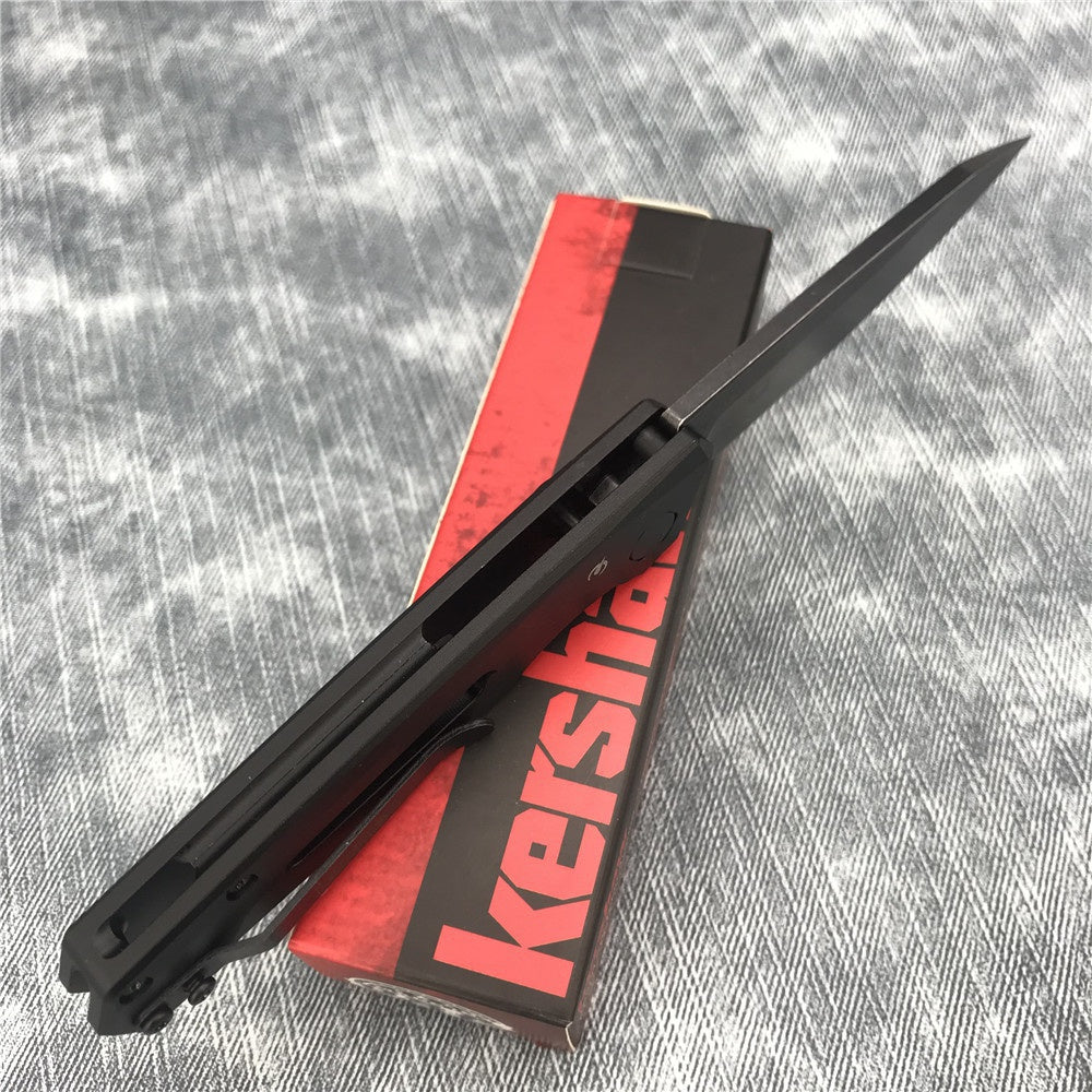 Kershaw Auto 7550 Launch 11 D2 Steel Blade Assisted Opening Pocket Knives Aluminium Alloy Handle Automatic Quick Opening of Tactical Folding Spring Knife