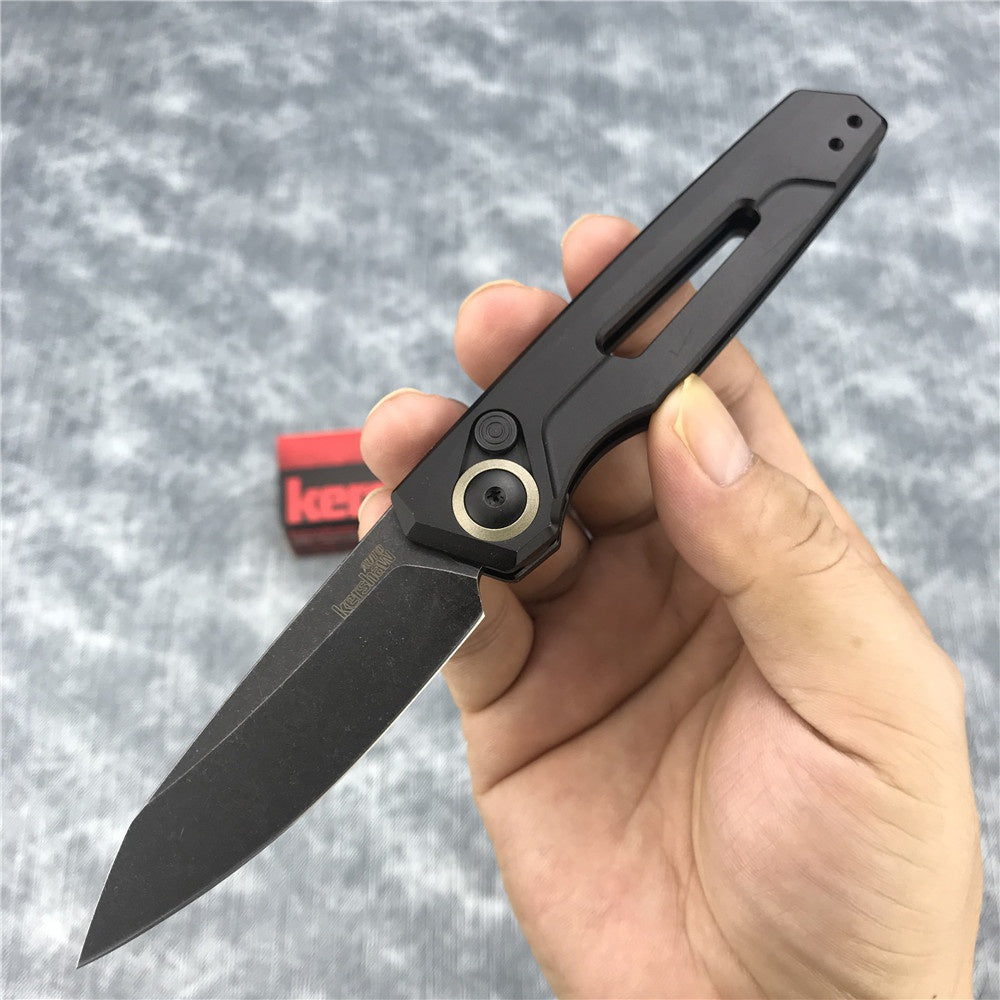 Kershaw Auto 7550 Launch 11 D2 Steel Blade Assisted Opening Pocket Knives Aluminium Alloy Handle Automatic Quick Opening of Tactical Folding Spring Knife