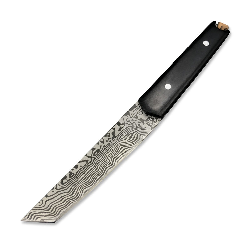 High Hardness JAPAN SAMURAI TANTO Katana Fixed Blade Tactical Hunting Knife Wood Handle Survival Gear Straight Knives Gift Leather Sheath