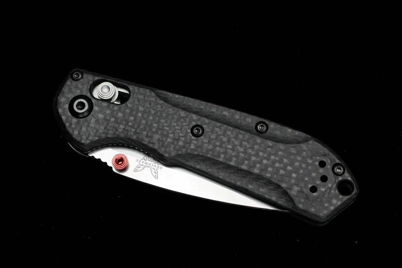 Benchmade 565-1 Mini Freek 7" Satin S90V Carbon Fiber AXIS Lock Folder Spring Assisted Tactical Folding Pocket Knife Outdoor EDC Tool