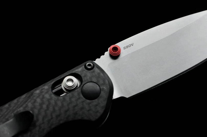 Benchmade 565-1 Mini Freek 7" Satin S90V Carbon Fiber AXIS Lock Folder Spring Assisted Tactical Folding Pocket Knife Outdoor EDC Tool