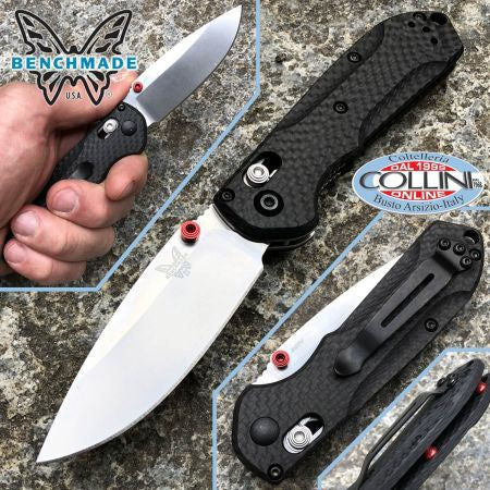 Benchmade 565-1 Mini Freek 7" Satin S90V Carbon Fiber AXIS Lock Folder Spring Assisted Tactical Folding Pocket Knife Outdoor EDC Tool
