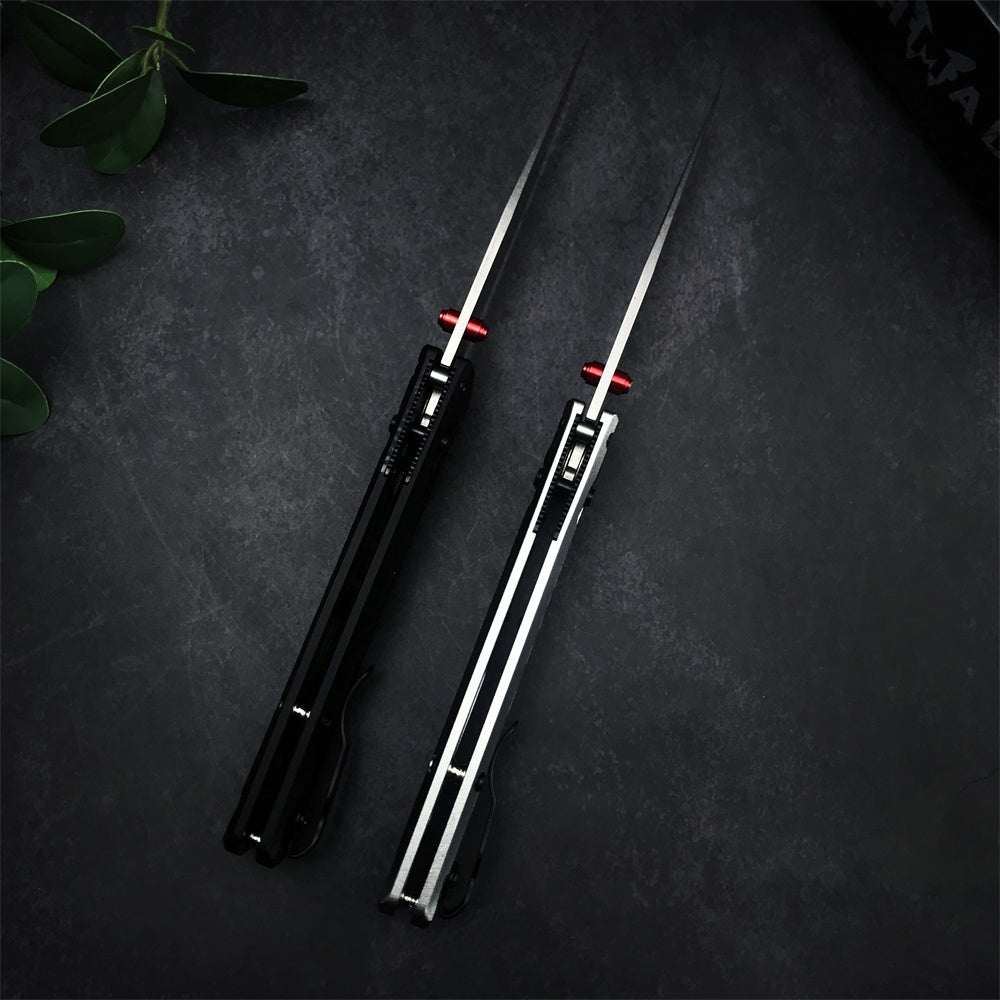 2022 New Benchmade 535BK-4 Bugout AXIS Folding Knife 3.24"" M390 Black DLC Plain Blade, Black Machined Aluminum Handles,Outdoor Camping Portable Knives,Man Pocket Hunting Knife