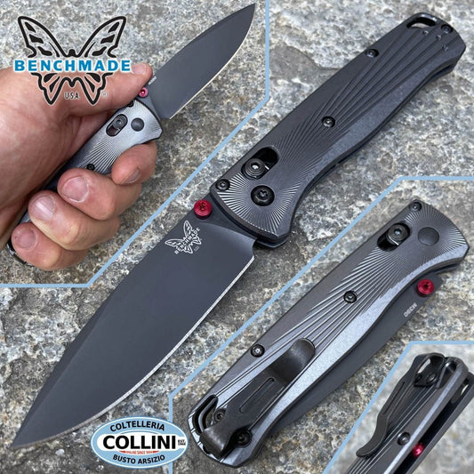 2022 New Benchmade 535BK-4 Bugout AXIS Folding Knife 3.24"" M390 Black DLC Plain Blade, Black Machined Aluminum Handles,Outdoor Camping Portable Knives,Man Pocket Hunting Knife