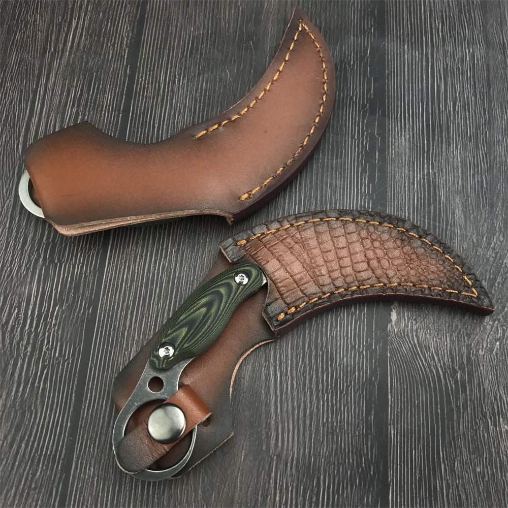CSGO Tactical Claw Karambit Knife G10 Handle Hunting Fighting Fixed Blade Knife Survival Gear Durable Camping Tools Gift Sheath