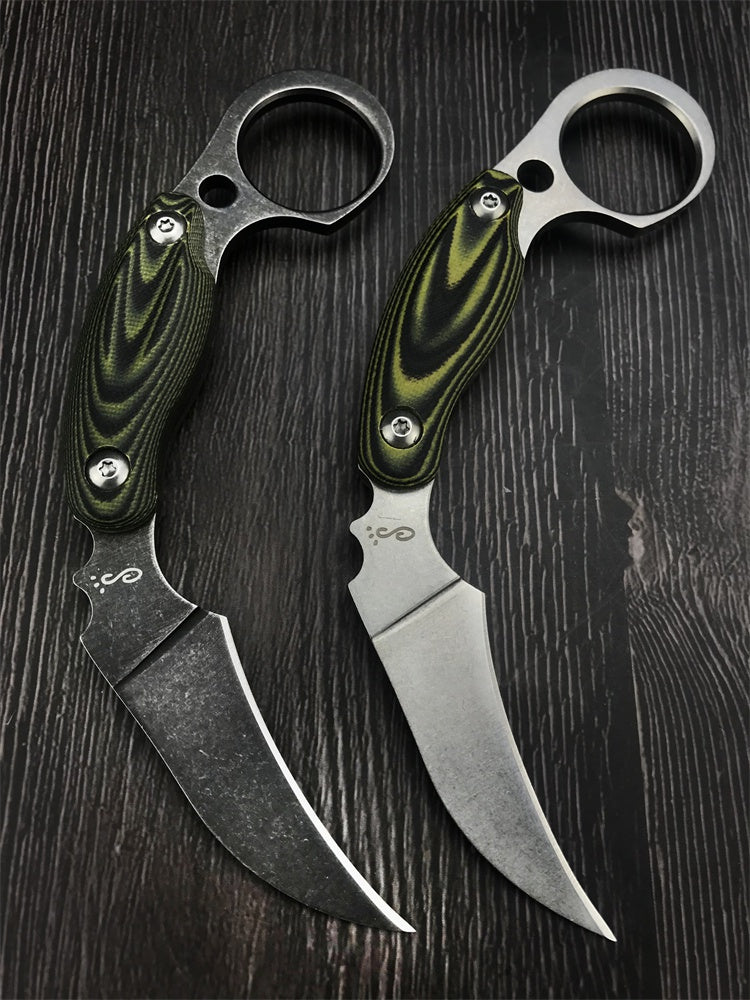 CSGO Tactical Claw Karambit Knife G10 Handle Hunting Fighting Fixed Blade Knife Survival Gear Durable Camping Tools Gift Sheath